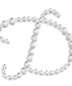 HIER_5150 12 Pack | 1.5" Clear Rhinestone Monogram Letter Jewel Sticker Self Adhesive DIY Diamond Decor Tabletop Decor 49 HIER_5150 12 Pack | 1.5
