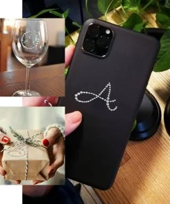 HIER_5150 12 Pack | 1.5" Clear Rhinestone Monogram Letter Jewel Sticker Self Adhesive DIY Diamond Decor - G Tabletop Decor 13 HIER_5150 12 Pack | 1.5