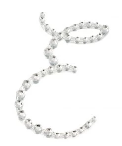 HIER_5150 12 Pack | 1.5" Clear Rhinestone Monogram Letter Jewel Sticker Self Adhesive DIY Diamond Decor Tabletop Decor 50 HIER_5150 12 Pack | 1.5