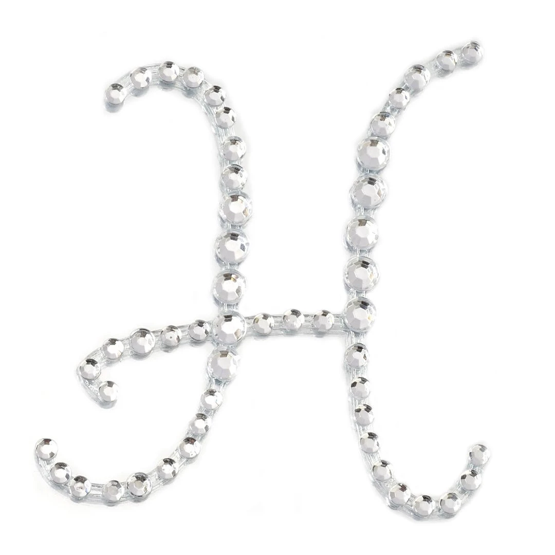 HIER_5150 12 Pack | 1.5" Clear Rhinestone Monogram Letter Jewel Sticker Self Adhesive DIY Diamond Decor Tabletop Decor 18 HIER_5150 12 Pack | 1.5" Clear Rhinestone Monogram Letter Jewel Sticker Self Adhesive DIY Diamond Decor Tabletop Decor