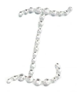 HIER_5150 Tabletop Decor 12 Pack | 1.5" Clear Rhinestone Monogram Letter Jewel Sticker Self Adhesive DIY Diamond Decor - I