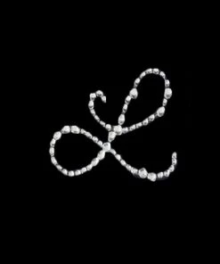HIER_5150 12 Pack | 1.5" Clear Rhinestone Monogram Letter Jewel Sticker Self Adhesive DIY Diamond Decor - L 17 HIER_5150 12 Pack | 1.5