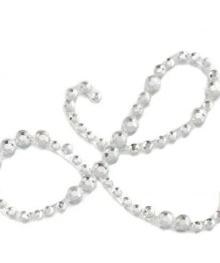 HIER_5150 12 Pack | 1.5" Clear Rhinestone Monogram Letter Jewel Sticker Self Adhesive DIY Diamond Decor Tabletop Decor 57 HIER_5150 12 Pack | 1.5