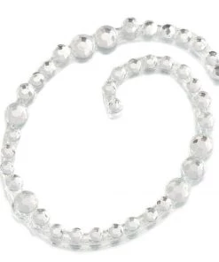 HIER_5150 12 Pack | 1.5" Clear Rhinestone Monogram Letter Jewel Sticker Self Adhesive DIY Diamond Decor Tabletop Decor 60 HIER_5150 12 Pack | 1.5