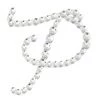 HIER_5150 Tabletop Decor 12 Pack | 1.5" Clear Rhinestone Monogram Letter Jewel Sticker Self Adhesive DIY Diamond Decor - P