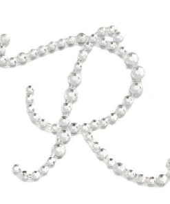HIER_5150 12 Pack | 1.5" Clear Rhinestone Monogram Letter Jewel Sticker Self Adhesive DIY Diamond Decor Tabletop Decor 63 HIER_5150 12 Pack | 1.5