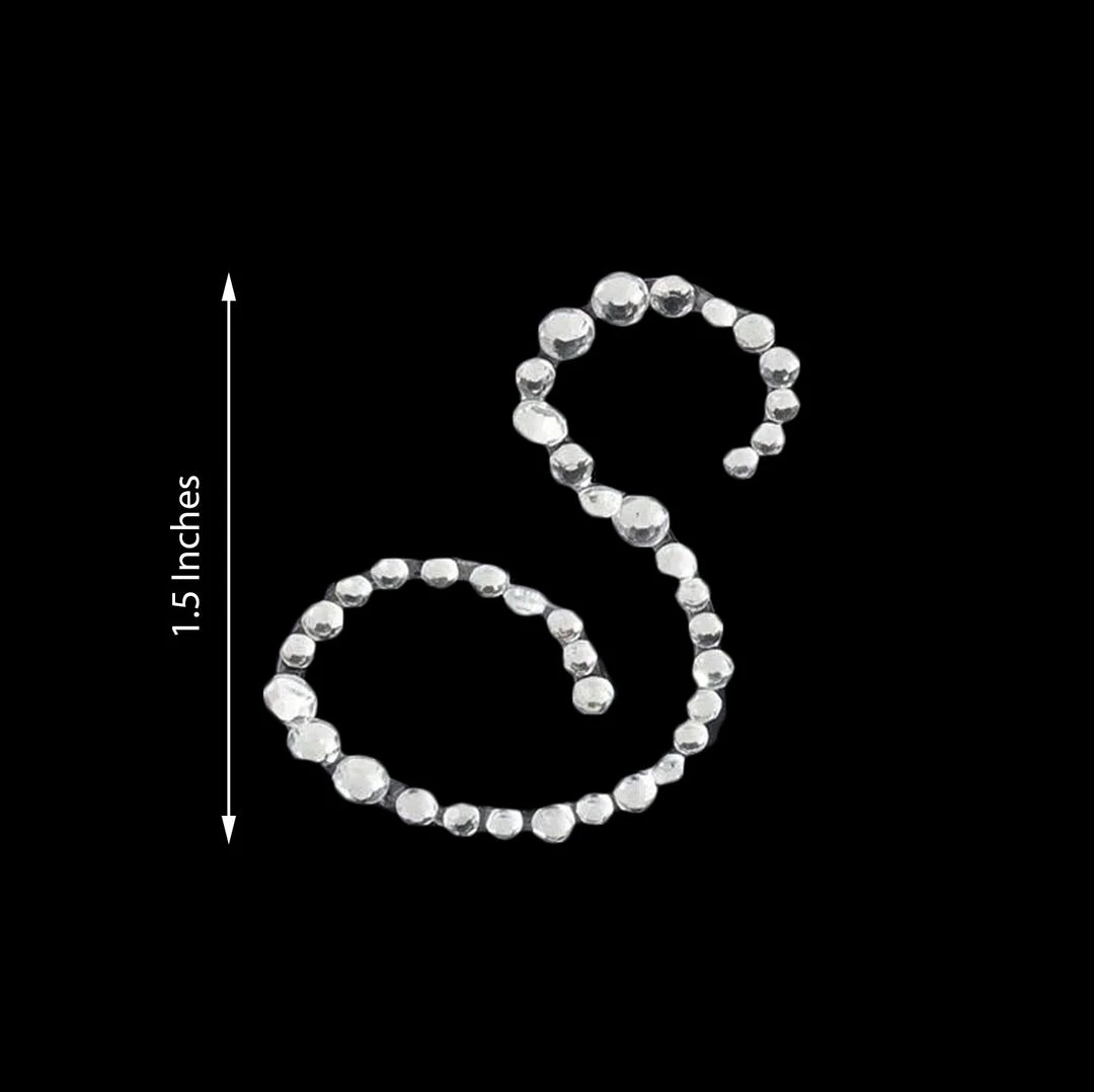 HIER_5150 12 Pack | 1.5" Clear Rhinestone Monogram Letter Jewel Sticker Self Adhesive DIY Diamond Decor - S Tabletop Decor 3 HIER_5150 12 Pack | 1.5" Clear Rhinestone Monogram Letter Jewel Sticker Self Adhesive DIY Diamond Decor - S Tabletop Decor
