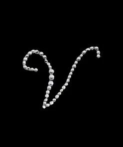 HIER_5150 12 Pack | 1.5" Clear Rhinestone Monogram Letter Jewel Sticker Self Adhesive DIY Diamond Decor - V Tabletop Decor 17 HIER_5150 12 Pack | 1.5