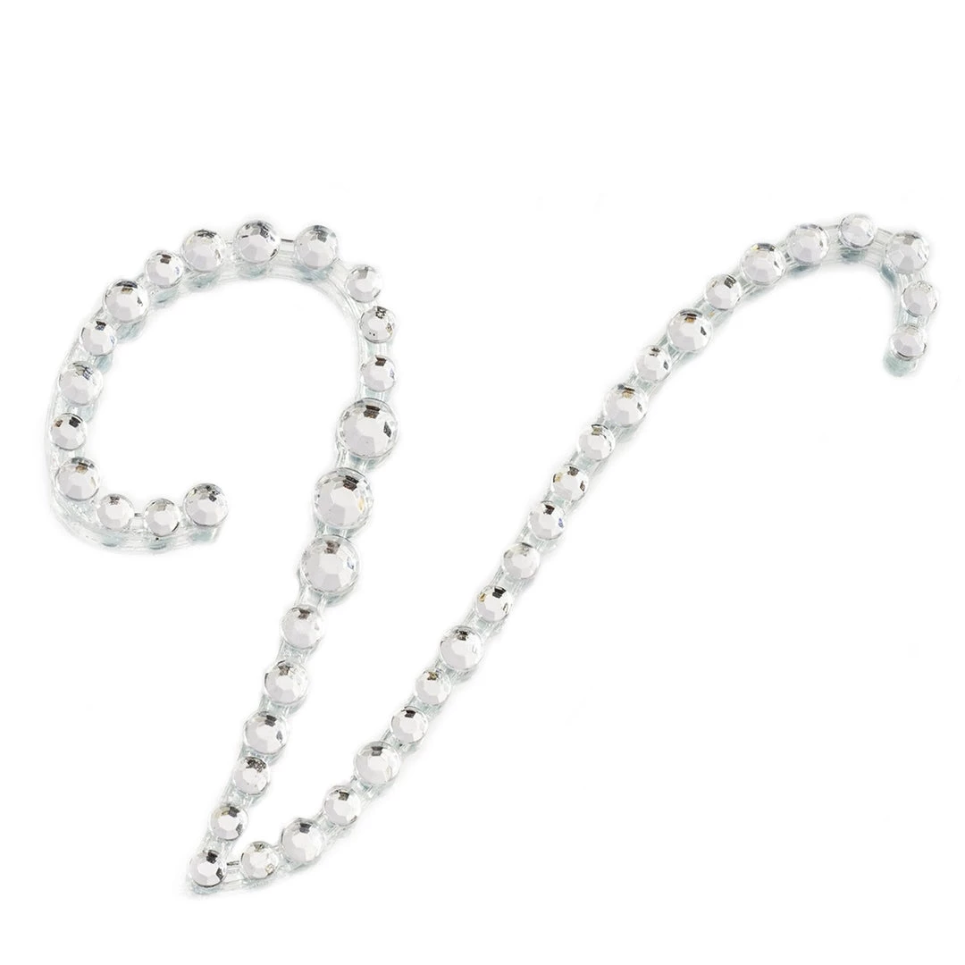 HIER_5150 12 Pack | 1.5" Clear Rhinestone Monogram Letter Jewel Sticker Self Adhesive DIY Diamond Decor - V Tabletop Decor 1 HIER_5150 12 Pack | 1.5" Clear Rhinestone Monogram Letter Jewel Sticker Self Adhesive DIY Diamond Decor - V Tabletop Decor