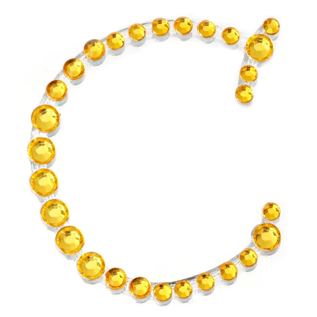 HIER_5150 12 Pack | 1.5" Gold Rhinestone Monogram Letter Jewel Sticker Self Adhesive DIY Diamond Decor Tabletop Decor 12 HIER_5150 12 Pack | 1.5" Gold Rhinestone Monogram Letter Jewel Sticker Self Adhesive DIY Diamond Decor Tabletop Decor