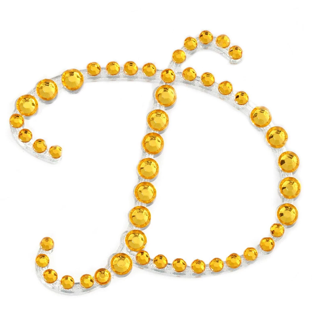 HIER_5150 12 Pack | 1.5" Gold Rhinestone Monogram Letter Jewel Sticker Self Adhesive DIY Diamond Decor Tabletop Decor 13 HIER_5150 12 Pack | 1.5" Gold Rhinestone Monogram Letter Jewel Sticker Self Adhesive DIY Diamond Decor Tabletop Decor