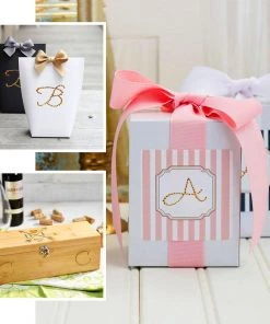 HIER_5150 Tabletop Decor 12 Pack | 1.5" Gold Rhinestone Monogram Letter Jewel Sticker Self Adhesive DIY Diamond Decor - T 13 HIER_5150 Tabletop Decor 12 Pack | 1.5