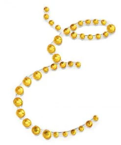 HIER_5150 12 Pack | 1.5" Gold Rhinestone Monogram Letter Jewel Sticker Self Adhesive DIY Diamond Decor Tabletop Decor 48 HIER_5150 12 Pack | 1.5