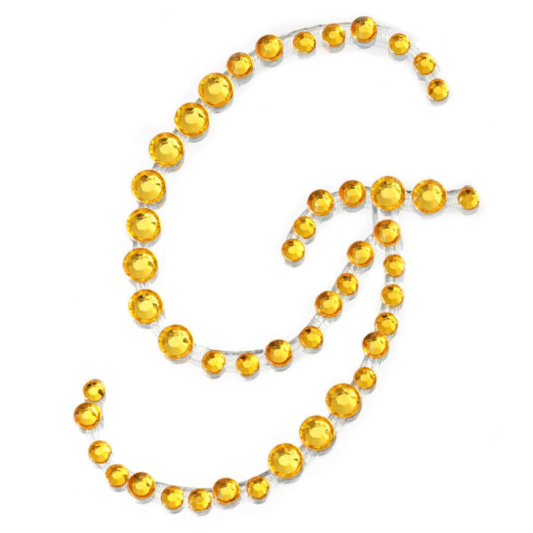 HIER_5150 12 Pack | 1.5" Gold Rhinestone Monogram Letter Jewel Sticker Self Adhesive DIY Diamond Decor Tabletop Decor 16 HIER_5150 12 Pack | 1.5" Gold Rhinestone Monogram Letter Jewel Sticker Self Adhesive DIY Diamond Decor Tabletop Decor