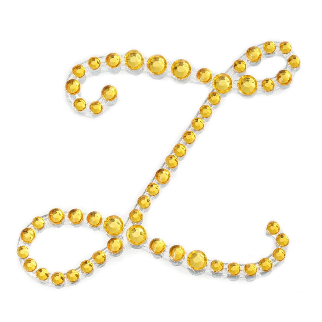 HIER_5150 12 Pack | 1.5" Gold Rhinestone Monogram Letter Jewel Sticker Self Adhesive DIY Diamond Decor Tabletop Decor 21 HIER_5150 12 Pack | 1.5" Gold Rhinestone Monogram Letter Jewel Sticker Self Adhesive DIY Diamond Decor Tabletop Decor