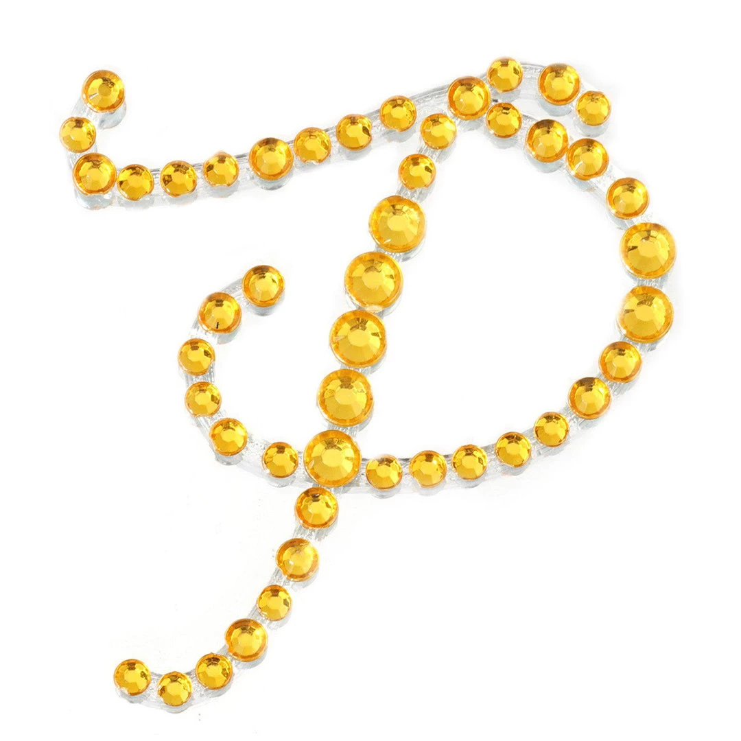 HIER_5150 12 Pack | 1.5" Gold Rhinestone Monogram Letter Jewel Sticker Self Adhesive DIY Diamond Decor Tabletop Decor 25 HIER_5150 12 Pack | 1.5" Gold Rhinestone Monogram Letter Jewel Sticker Self Adhesive DIY Diamond Decor Tabletop Decor