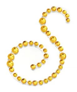 HIER_5150 12 Pack | 1.5" Gold Rhinestone Monogram Letter Jewel Sticker Self Adhesive DIY Diamond Decor Tabletop Decor 62 HIER_5150 12 Pack | 1.5