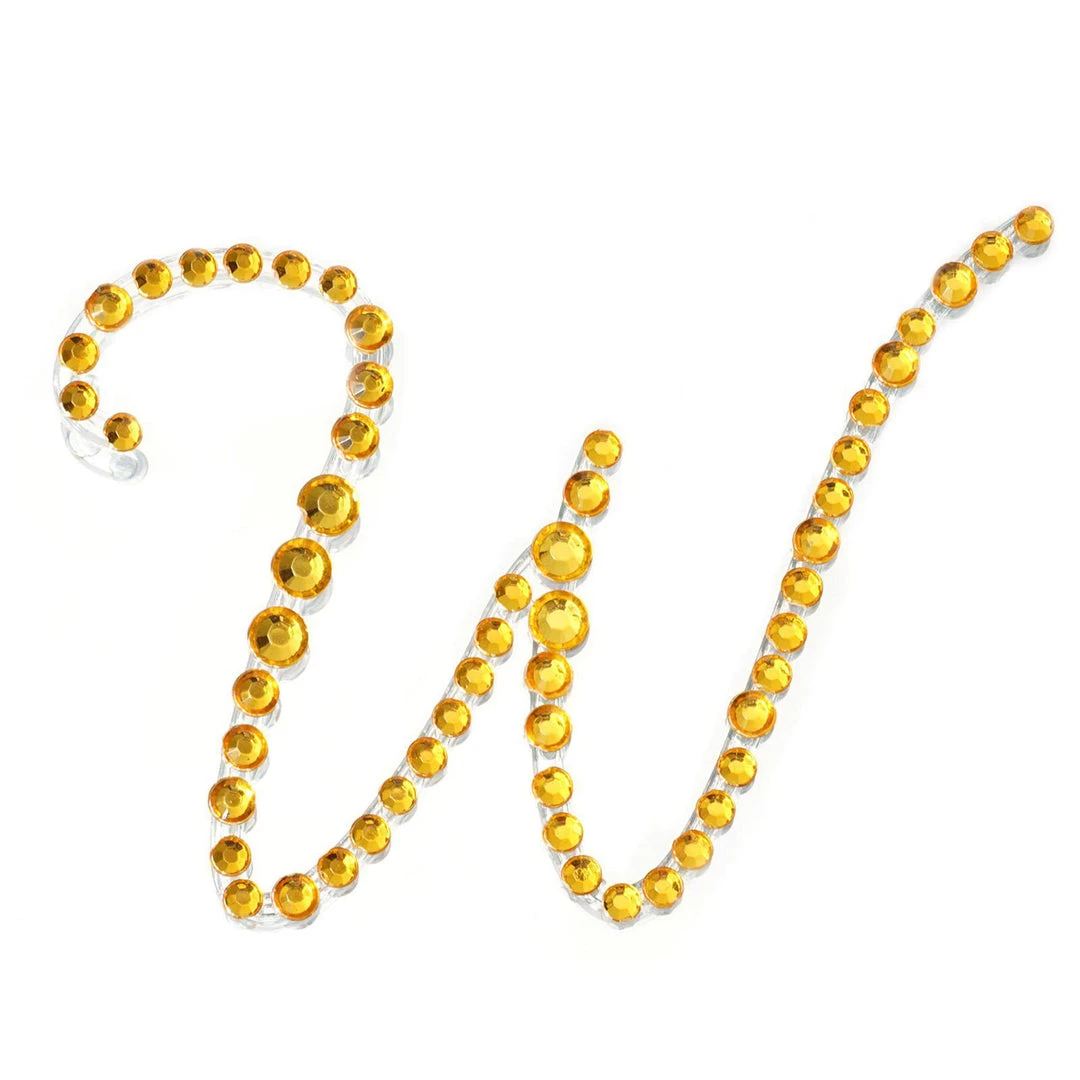 HIER_5150 12 Pack | 1.5" Gold Rhinestone Monogram Letter Jewel Sticker Self Adhesive DIY Diamond Decor Tabletop Decor 32 HIER_5150 12 Pack | 1.5" Gold Rhinestone Monogram Letter Jewel Sticker Self Adhesive DIY Diamond Decor Tabletop Decor