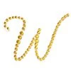 HIER_5150 12 Pack | 1.5" Gold Rhinestone Monogram Letter Jewel Sticker Self Adhesive DIY Diamond Decor - W Tabletop Decor