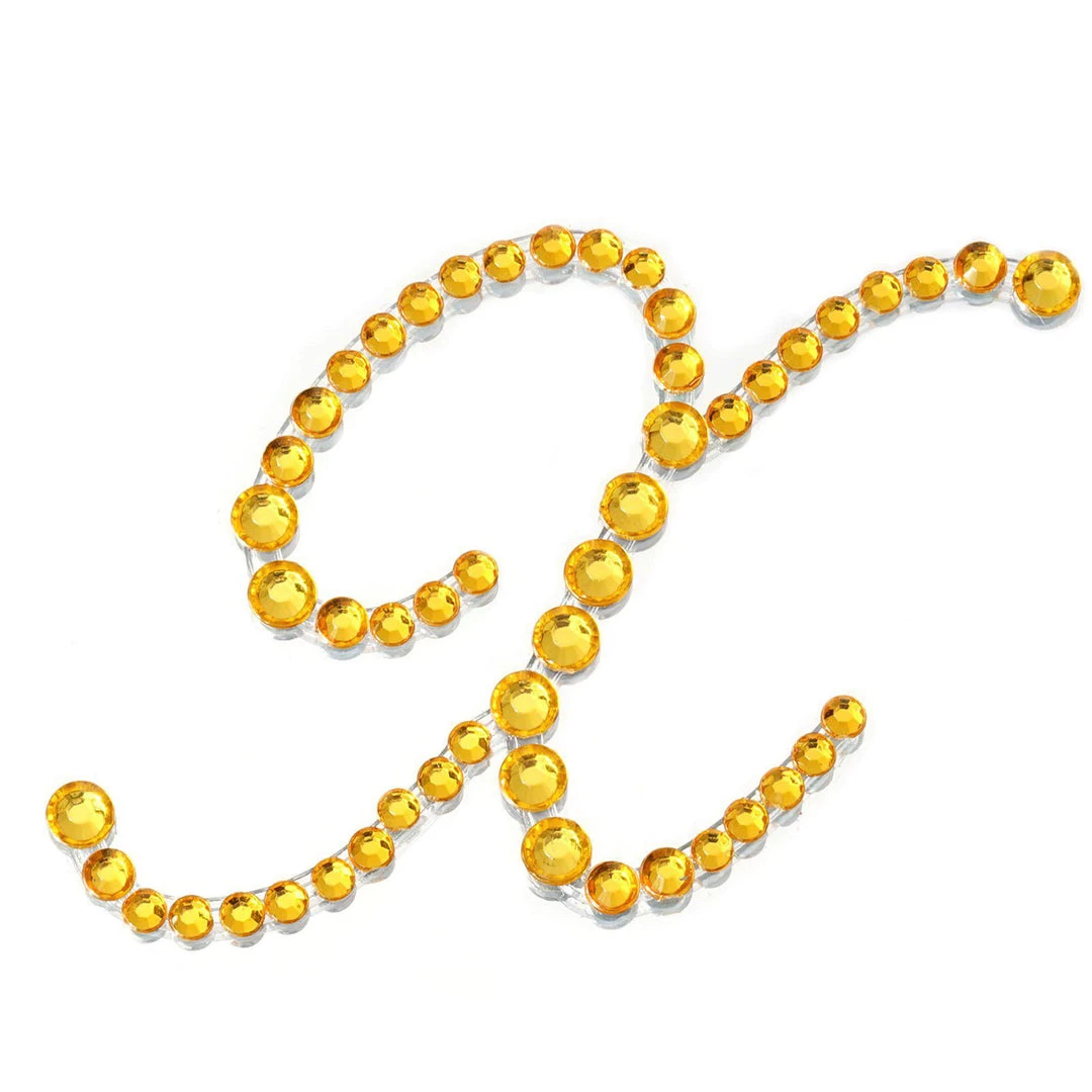HIER_5150 12 Pack | 1.5" Gold Rhinestone Monogram Letter Jewel Sticker Self Adhesive DIY Diamond Decor Tabletop Decor 33 HIER_5150 12 Pack | 1.5" Gold Rhinestone Monogram Letter Jewel Sticker Self Adhesive DIY Diamond Decor Tabletop Decor