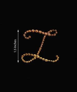 HIER_5150 12 Pack | 1.5" Gold Rhinestone Monogram Letter Jewel Sticker Self Adhesive DIY Diamond Decor - Z Tabletop Decor 11 HIER_5150 12 Pack | 1.5