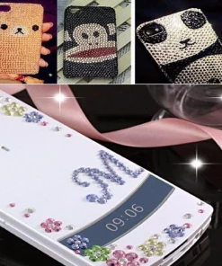 HIER_5150 600 Pcs | Pink Star Shape DIY Stick-On Diamond Rhinestone Stickers, Self Adhesive Craft Gems Chargers & Centerpieces