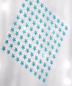 HIER_5150 600 Pcs | Turquoise Star Shape DIY Stick-On Diamond Rhinestone Stickers, Self Adhesive Craft Gems Chargers & Centerpieces