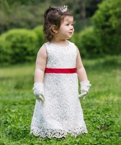 HIER_3500 Classic White Floral Net Flower Girl Dress Dress Party Dress Special Occasion Dress Big Clearance Sale 7 HIER_3500 Classic White Floral Net Flower Girl Dress Dress Party Dress Special Occasion Dress Big Clearance Sale