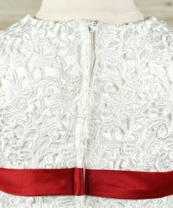 HIER_3500 Classic White Floral Net Flower Girl Dress Dress Party Dress Special Occasion Dress Big Clearance Sale 8 HIER_3500 Classic White Floral Net Flower Girl Dress Dress Party Dress Special Occasion Dress Big Clearance Sale