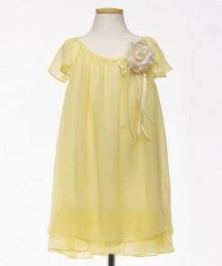 HIER_3500 Flower Girl Dress Two Layered Chiffon Pleated Girls Dress Mint Party Dress Special Occasion Dress Big Clearance Sale