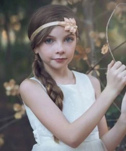 HIER_3500 Big Clearance Sale Flower Girl Dress Jacquard Bodice And Floral Embroidered Tulle Dress White Party Dress Special Occasion Dress