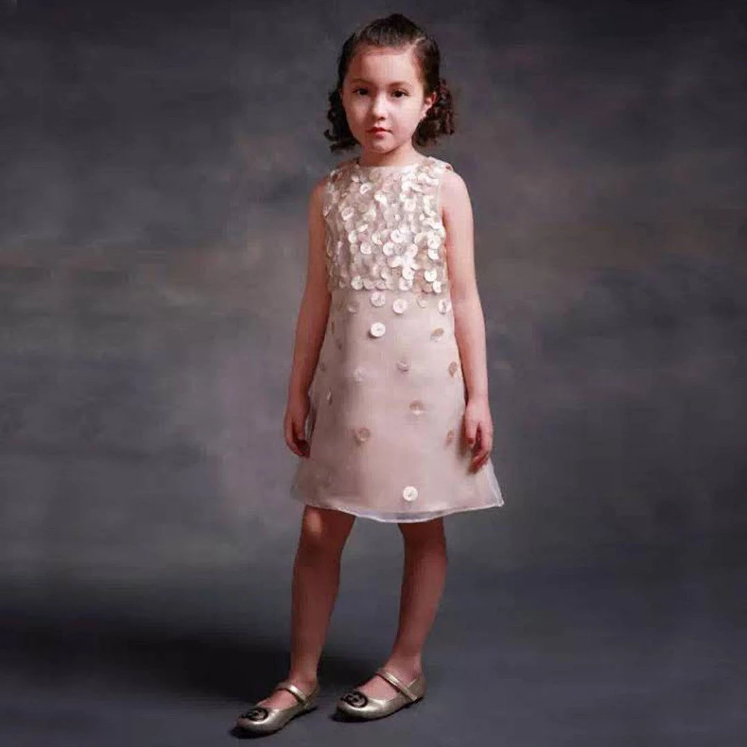 HIER_3500 Elegant Mermaid Champagne Flower Girl Dress Dress Party Dress Special Occasion Dress Big Clearance Sale 6 HIER_3500 Elegant Mermaid Champagne Flower Girl Dress Dress Party Dress Special Occasion Dress Big Clearance Sale