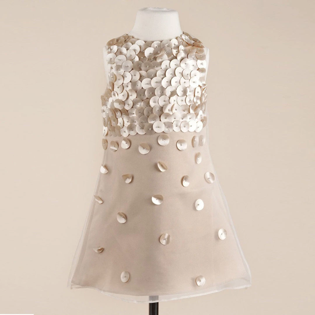 HIER_3500 Elegant Mermaid Champagne Flower Girl Dress Dress Party Dress Special Occasion Dress Big Clearance Sale 1 HIER_3500 Elegant Mermaid Champagne Flower Girl Dress Dress Party Dress Special Occasion Dress Big Clearance Sale