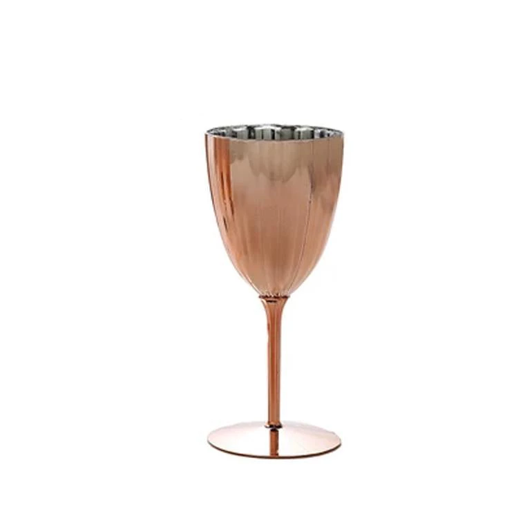 HIER_5430 6 Pack | Blush/Rose Gold 8oz Plastic Wine Glasses, Disposable Goblets Disposable Dinnerware 13 HIER_5430 6 Pack | Blush/Rose Gold 8oz Plastic Wine Glasses, Disposable Goblets Disposable Dinnerware