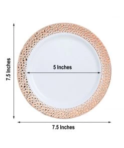 HIER_5441 Disposable Dinnerware 10 Pack | White 7.5