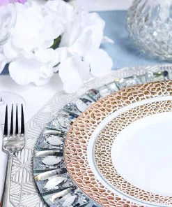 HIER_5441 Disposable Dinnerware 10 Pack | White 7.5