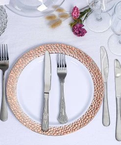 HIER_5441 Disposable Dinnerware 10 Pack | White 7.5