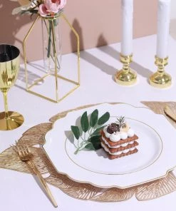 HIER_5441 Disposable Dinnerware 10 Pack | White 11