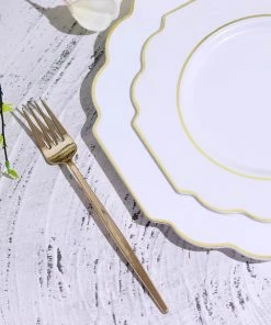 HIER_5441 Disposable Dinnerware 10 Pack | White 11