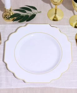 HIER_5441 Disposable Dinnerware 10 Pack | White 11