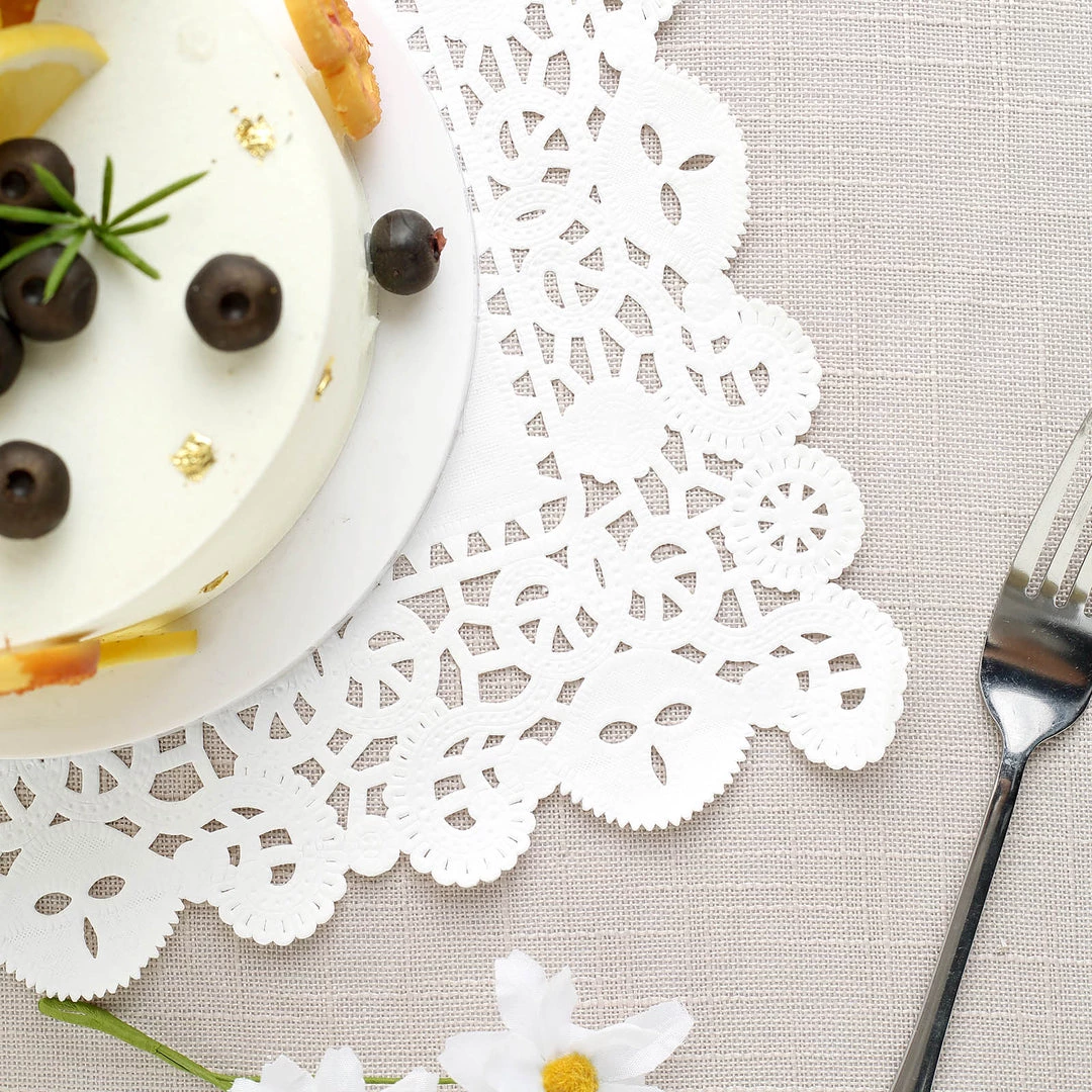 HIER_5470 100 Pcs | Rectangle White Paper Doilies, Lace Doilies Food Grade Paper Placemats - 14"L X 10"W Disposable Dinnerware 11 HIER_5470 100 Pcs | Rectangle White Paper Doilies, Lace Doilies Food Grade Paper Placemats - 14"L X 10"W Disposable Dinnerware