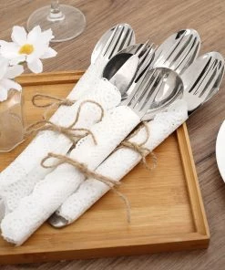 HIER_5470 100 Pcs | Rectangle White Paper Doilies, Lace Doilies Food Grade Paper Placemats - 12