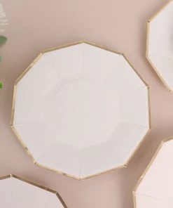 HIER_5442 Disposable Dinnerware 25 Pack | White 7