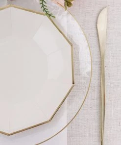 HIER_5442 Disposable Dinnerware 25 Pack | White 7