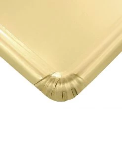 HIER_5442 Disposable Dinnerware 10 Pack | Metallic Gold 9