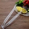 HIER_5460 3 Pack | Clear 12" Plastic Serving Tongs, Catering Disposable Food Service Tongs