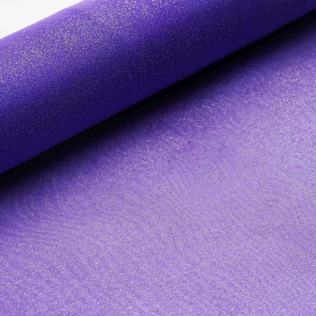 HIER_5220 12" X 10 Yards | Purple Glittering Organza Fabric Bolt 1 HIER_5220 12" X 10 Yards | Purple Glittering Organza Fabric Bolt
