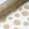 HIER_5220 Fabric Bolts & Bags 12" X 10 Yards Champagne Premium Velvet Dots On Organza Fabric Bolt