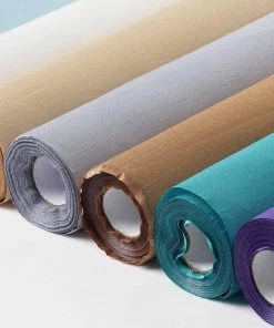 HIER_5220 12"x10 Yards Slub Polyester Fabric Bolt - Purple Fabric Bolts & Bags