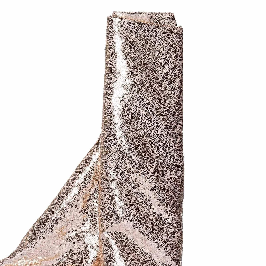 HIER_5210 Fabric Bolts & Bags 54" X 4Yards Rose Gold | Blush Premium Sequin Fabric Bolt 3 HIER_5210 Fabric Bolts & Bags 54" X 4Yards Rose Gold | Blush Premium Sequin Fabric Bolt